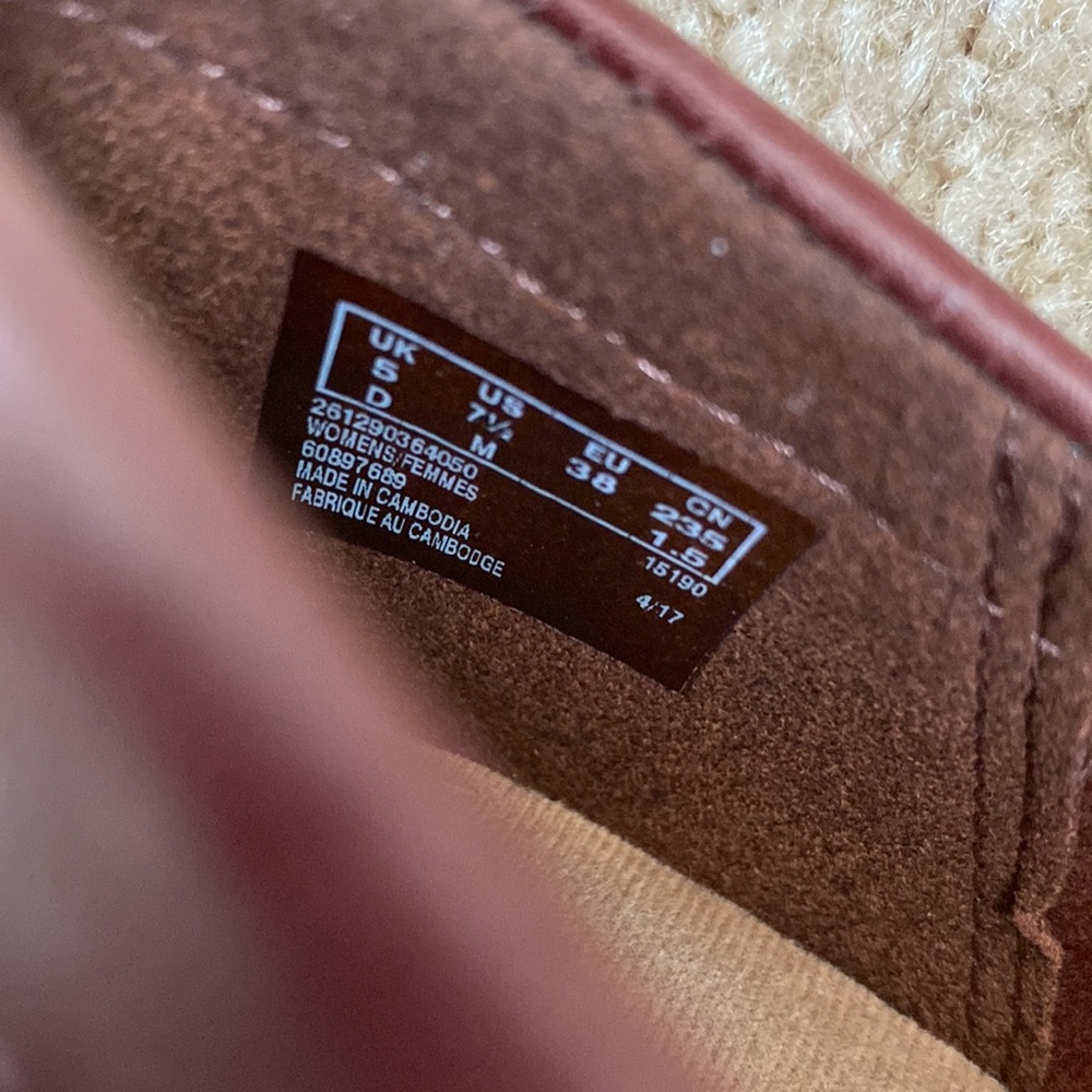Clarks Burgundy Loafers - Picture 6 of 7
